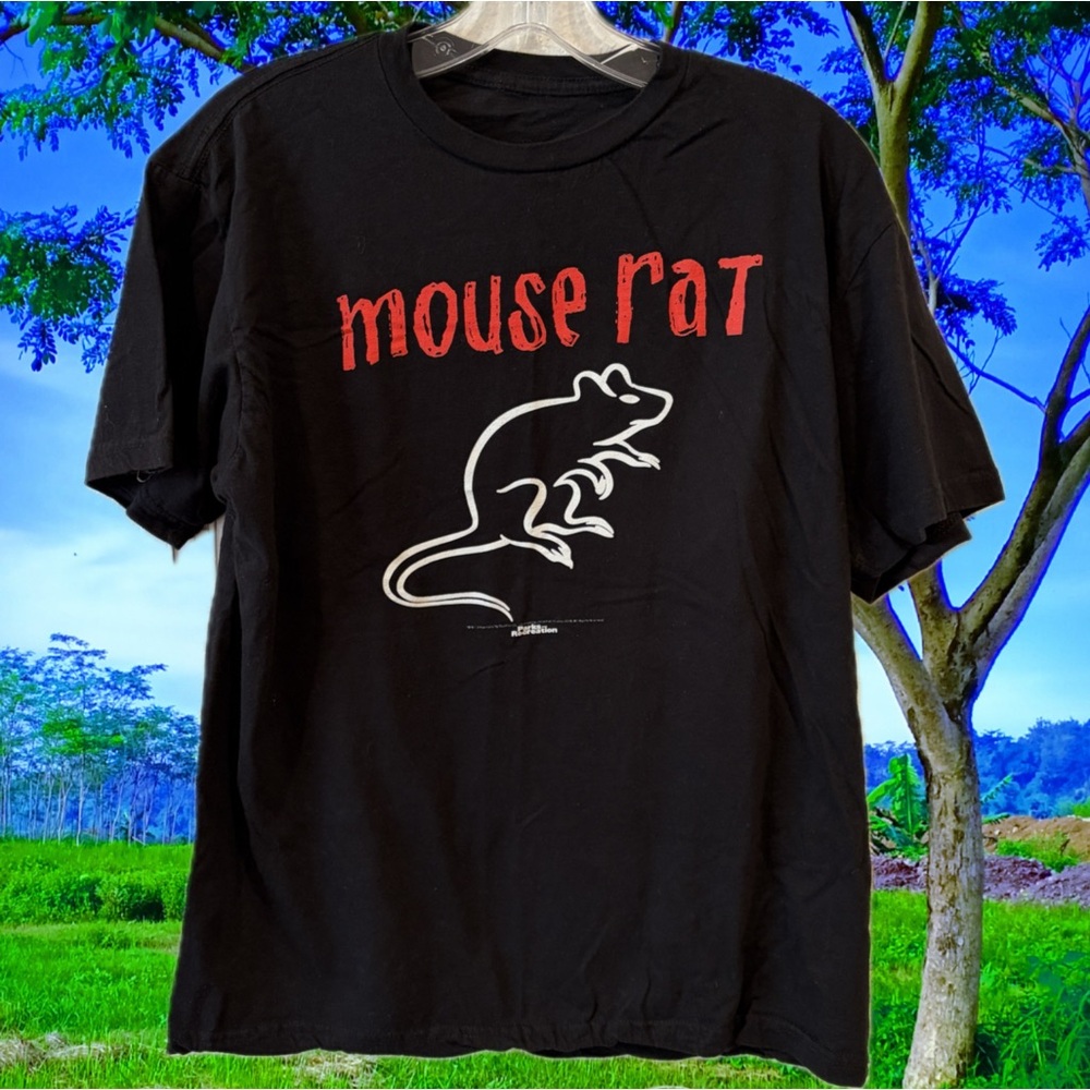 Parks and Recreation Black Mouse Rat Graphic T-Shirt